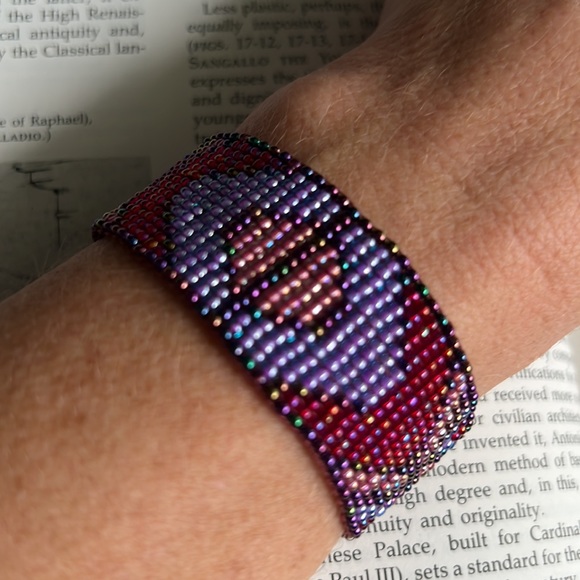 NWOT - Handmade Beaded Loomed Cuff - Picture 3 of 3